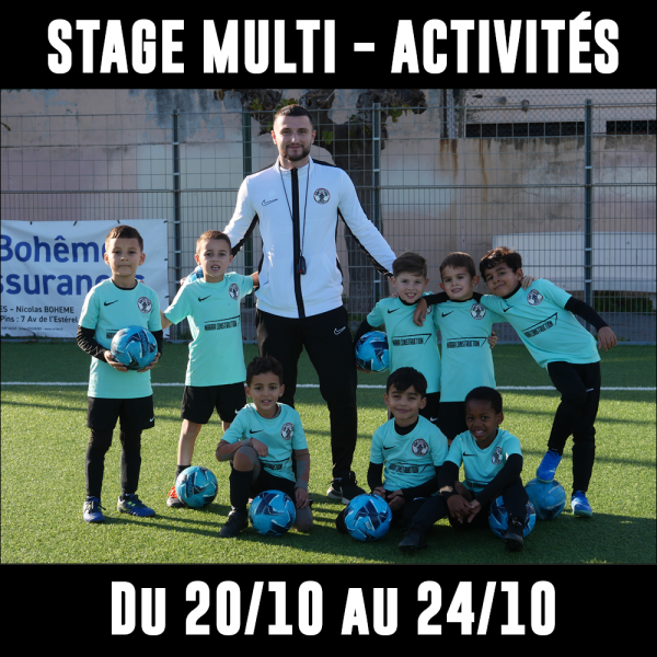 Stage vacances du 20/10 au 24/10/2025
