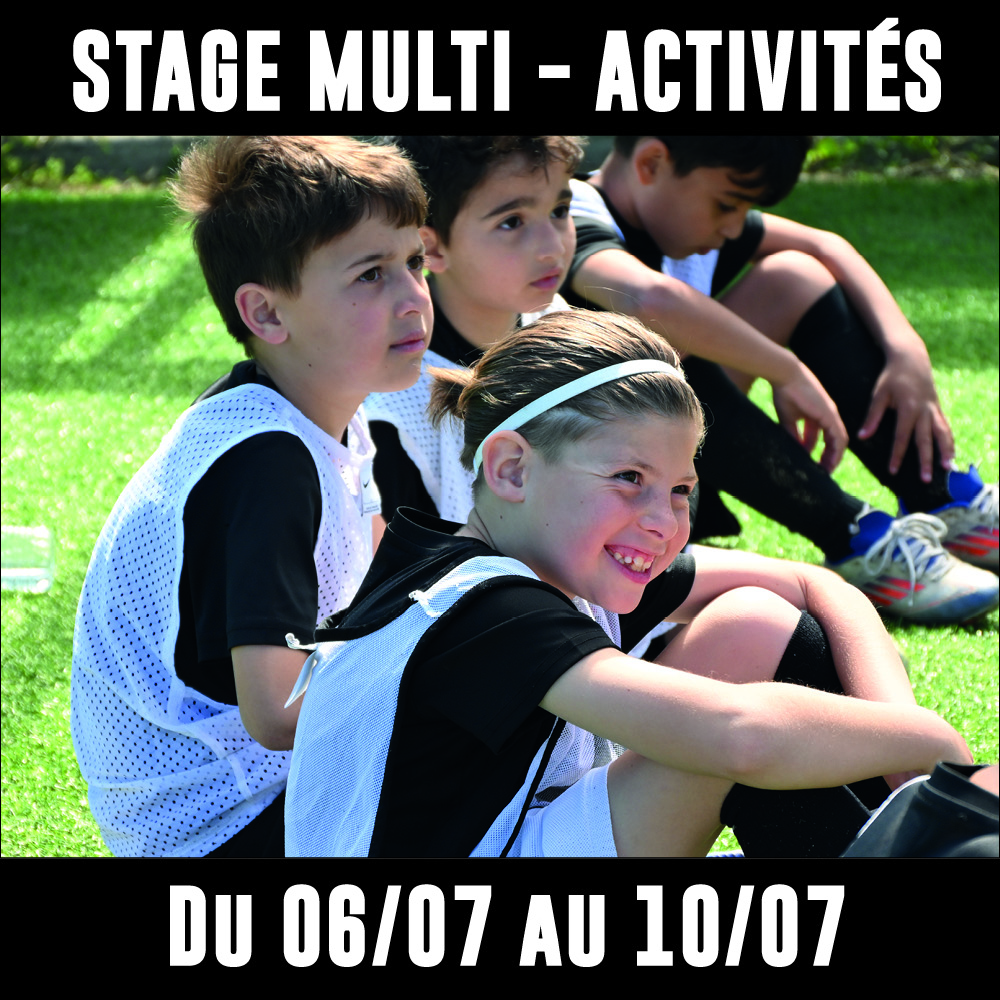 Stage vacances du 06/07 au 10/07/2026