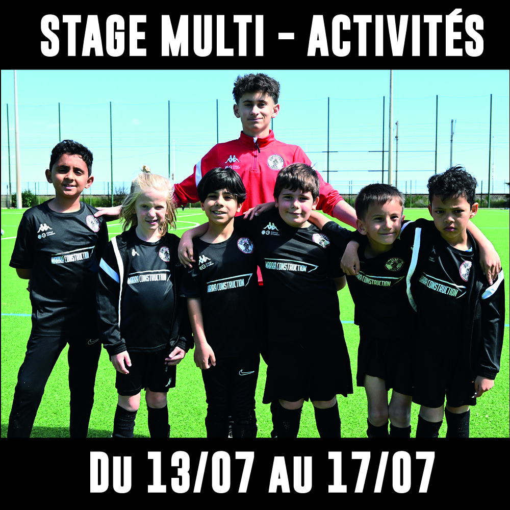 Stage vacances du 13/07 au 17/07/2026